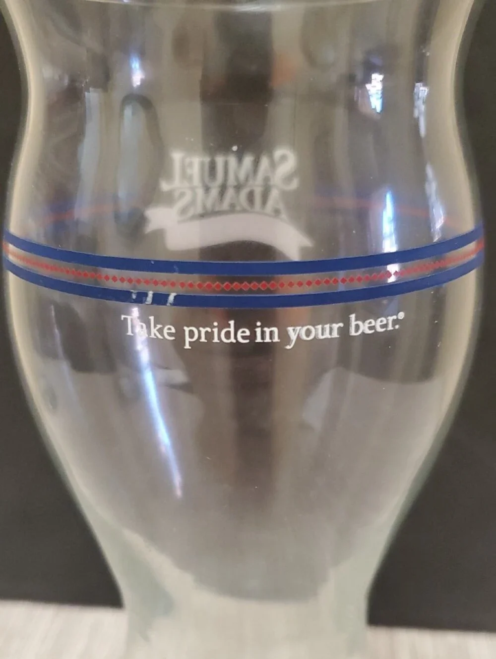 Samuel Adams Boston Lager Pint Drinking Beer Glasses - Set of 3 - 22 Oz.